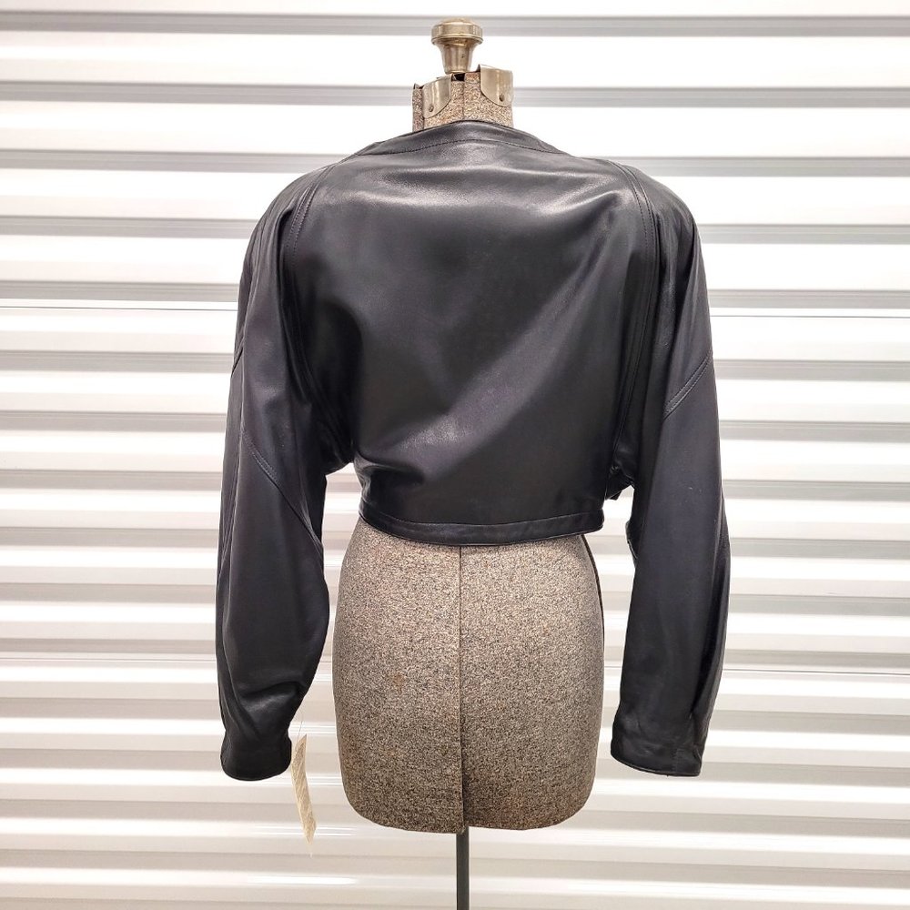 ❌SOLD❌ Vintage 1980s Dero Rocco Leather Jacket Retro M - Picture 3 of 12